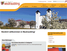 Tablet Screenshot of neutraubling.de